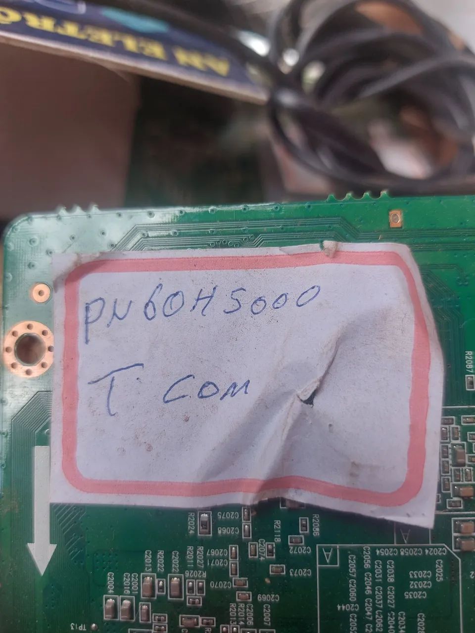 Placa t com 