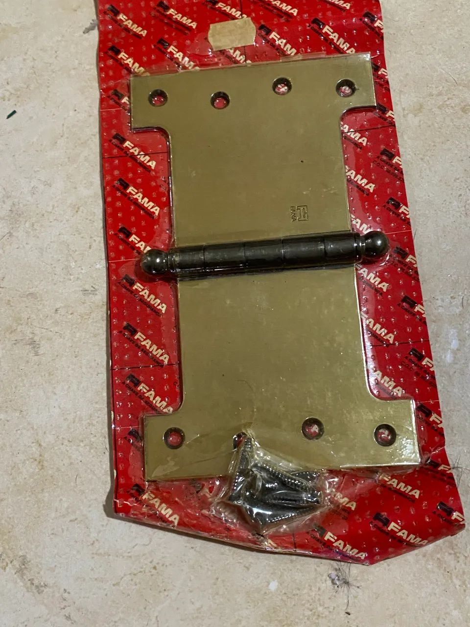 Dobradiça Palmela Fama 4x6 Polegadas Latão Maciço (Nova / Lacrada) - Foto 2