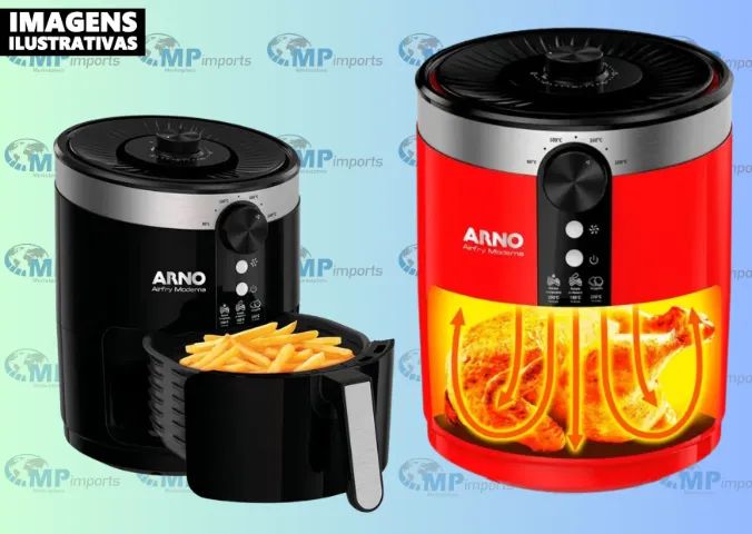 Loja MP Imports: Fritadeira sem Óleo AirFry Arno Moderna Vermelha VFRY - Foto 2