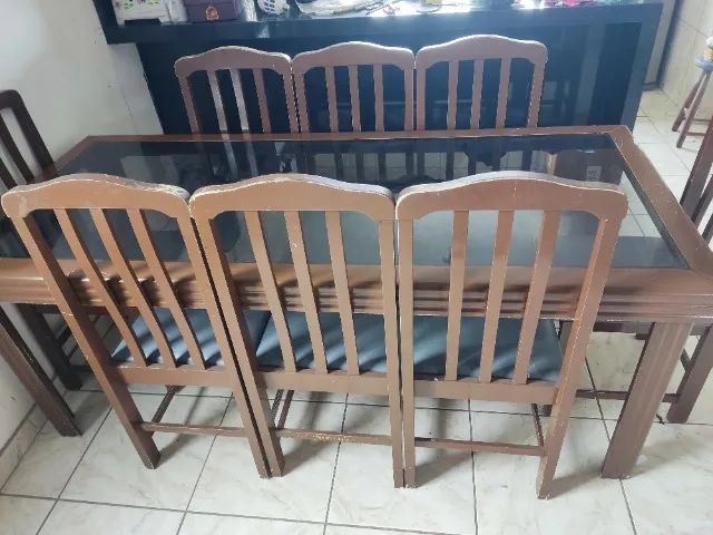 Mesa de Jantar de Vidro