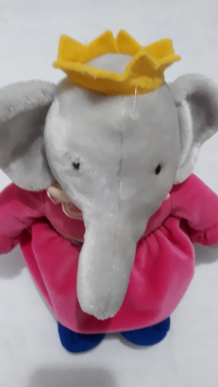 Elefantes Babar & Celeste - Pelúcia Maritel - Foto 5
