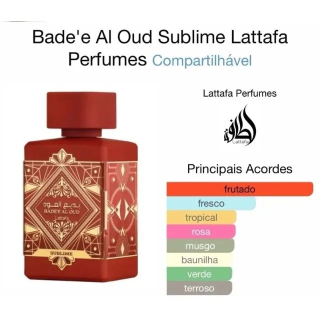 Perfume Arabe Original Perfumes importados Unisex Badee Sublime 100ML - Foto 4