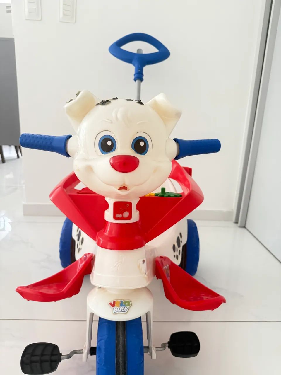 Motoca Velobaby Passeio Com Pedal Branco - Foto 5