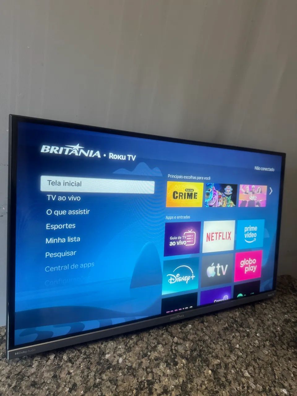 Smart TV Britânia 32 polegadas borda infinita - Foto 3
