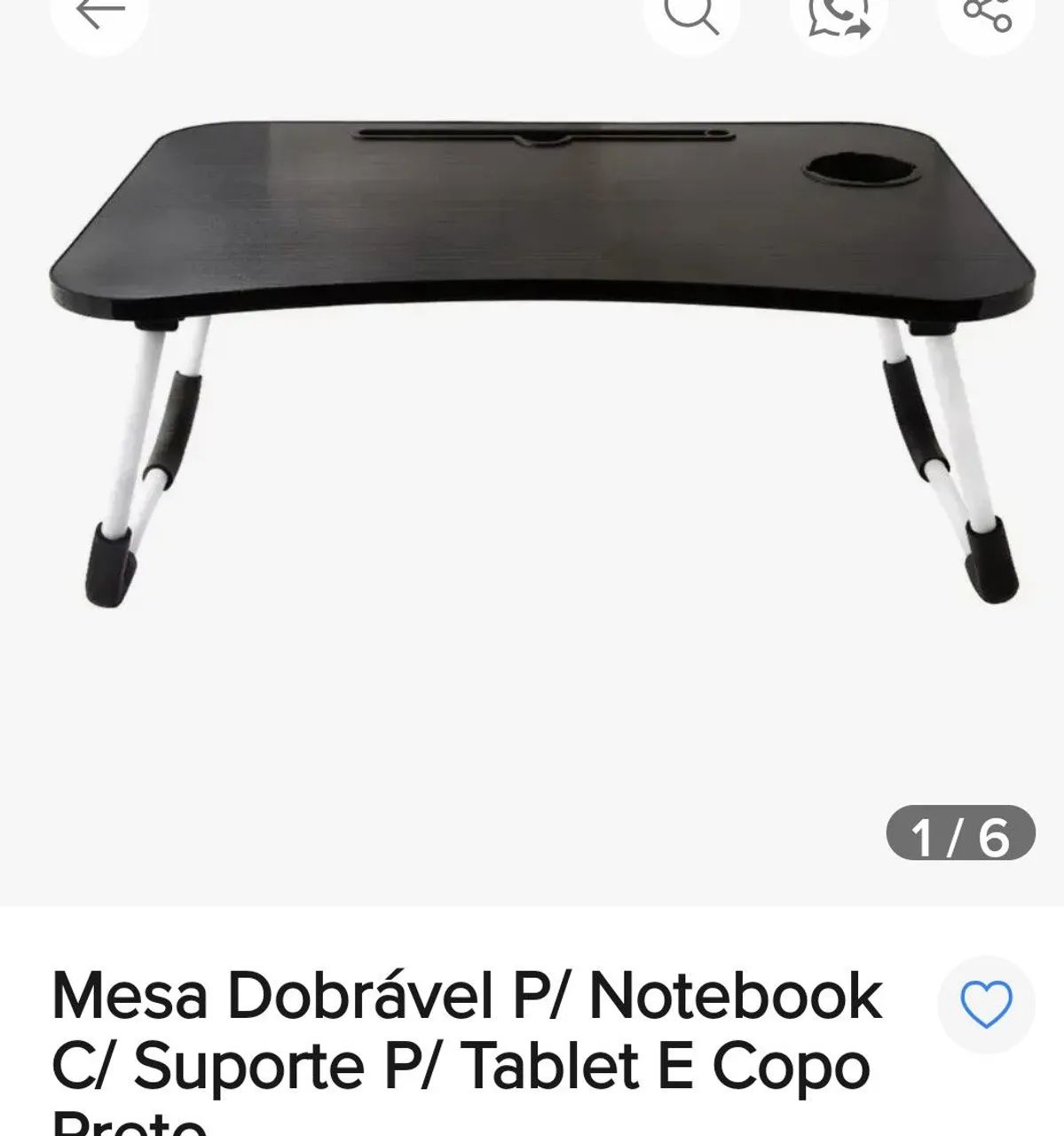 Mesa portátil para computador e tablet 