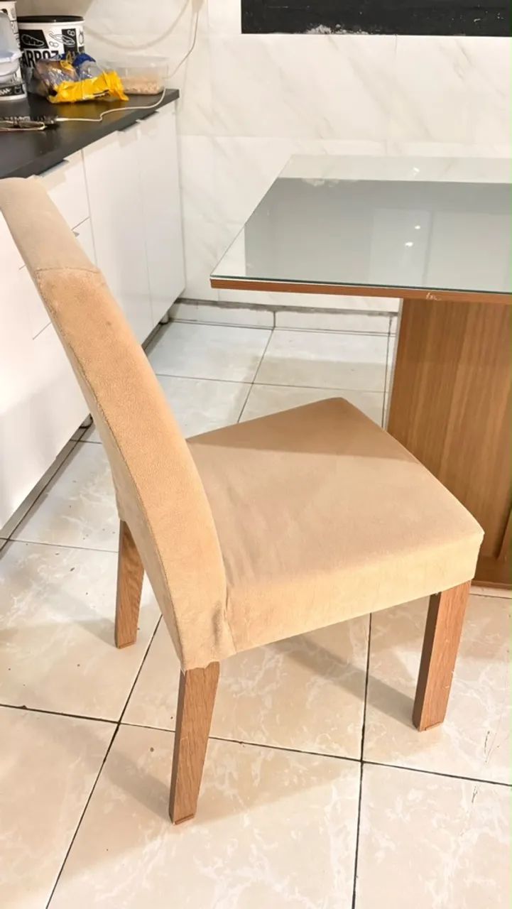 mesa quadrada de vidro - Foto 2