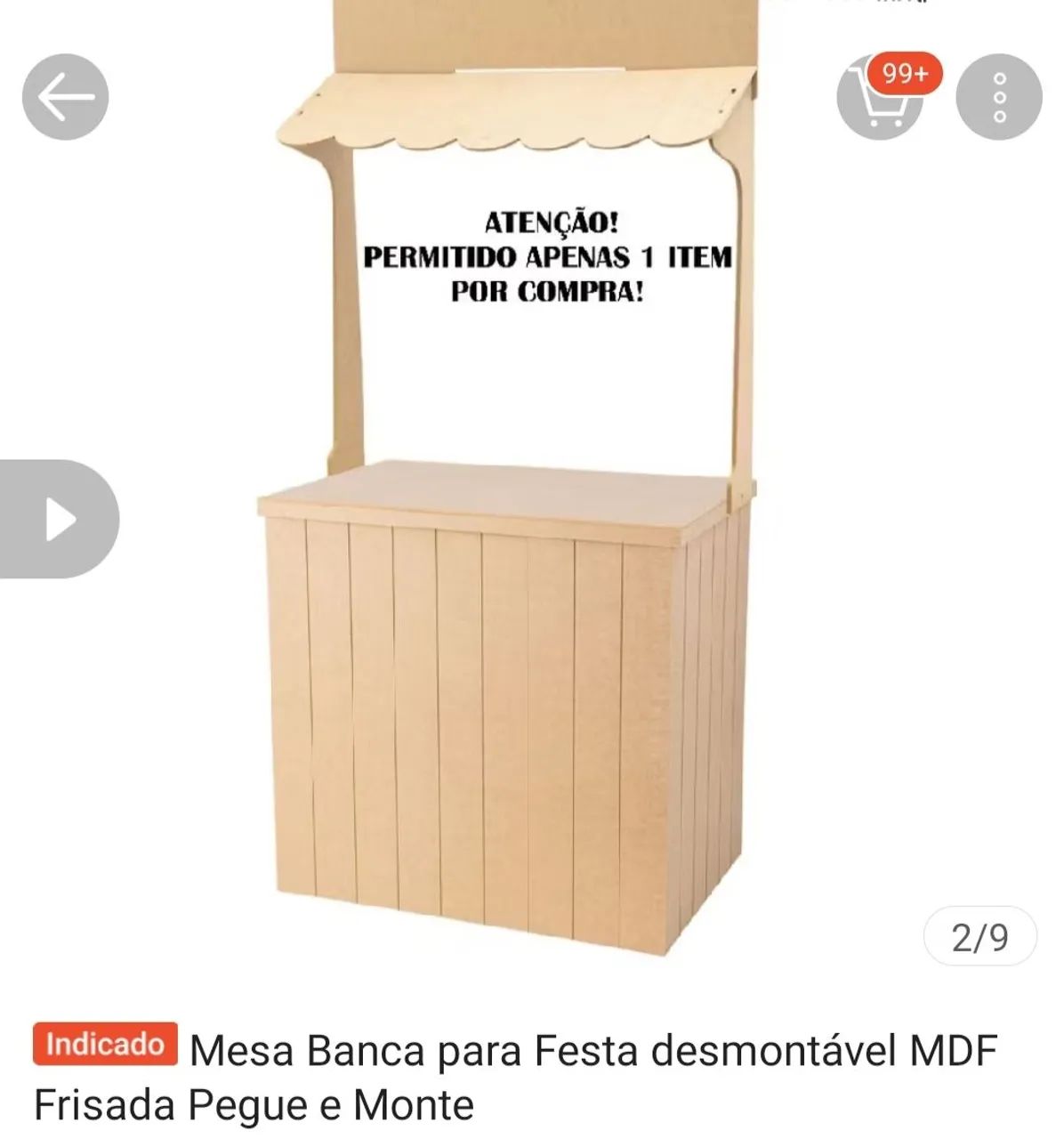 Barraca de mdf