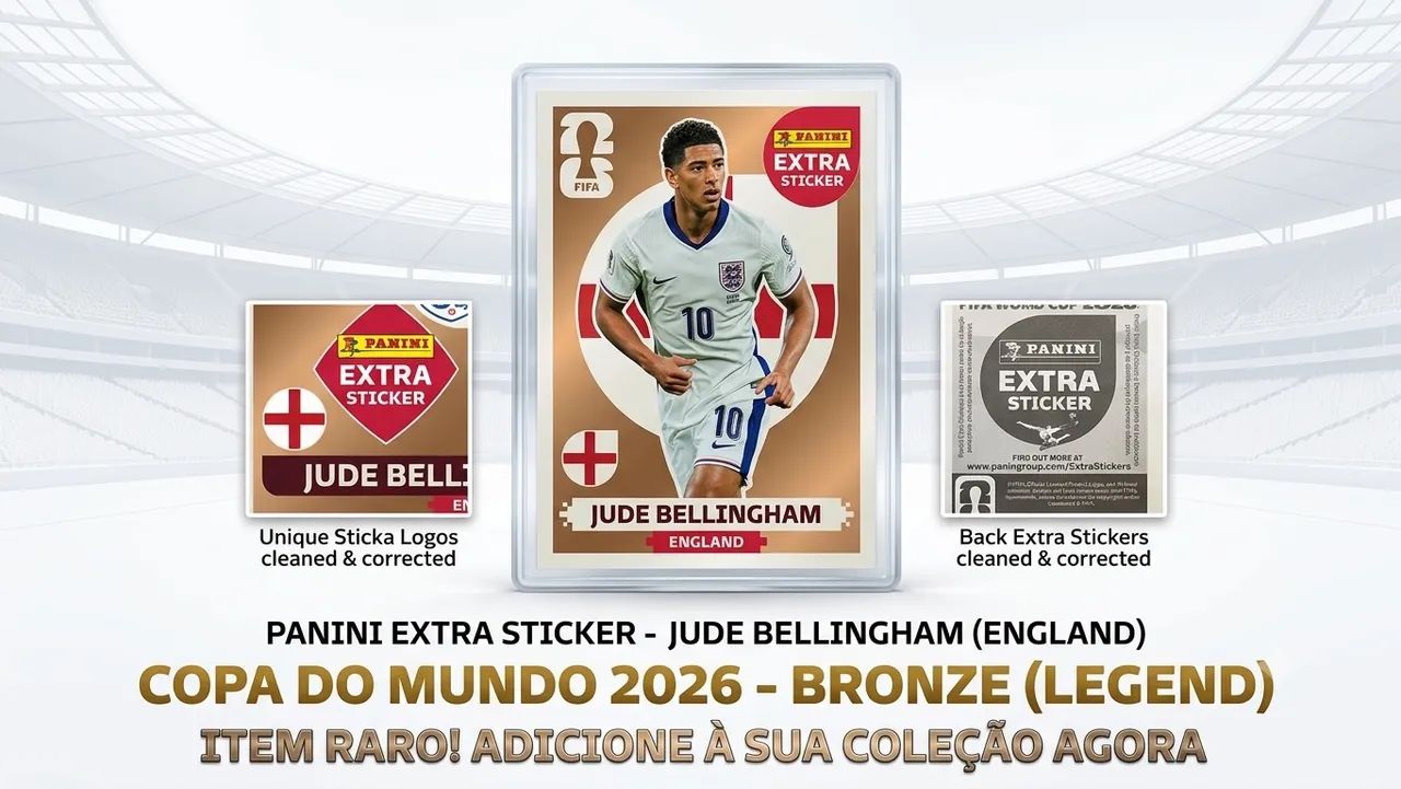 Figurinha Extra Sticker Jude Bellingham Bronze Copa 2026 Original Panini