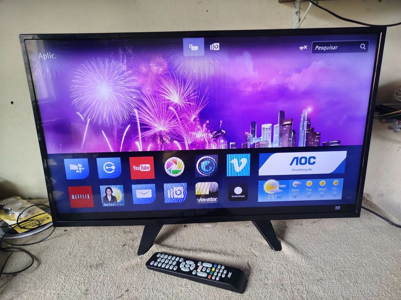 Smart Tv AOC 32 polegadas completa garantia 90 dias - Foto 4