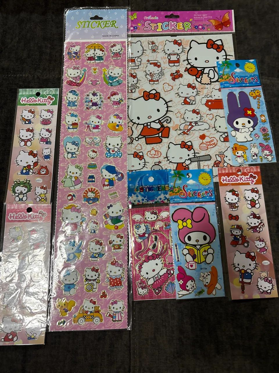 Lote Hello Kitty Adesivos 