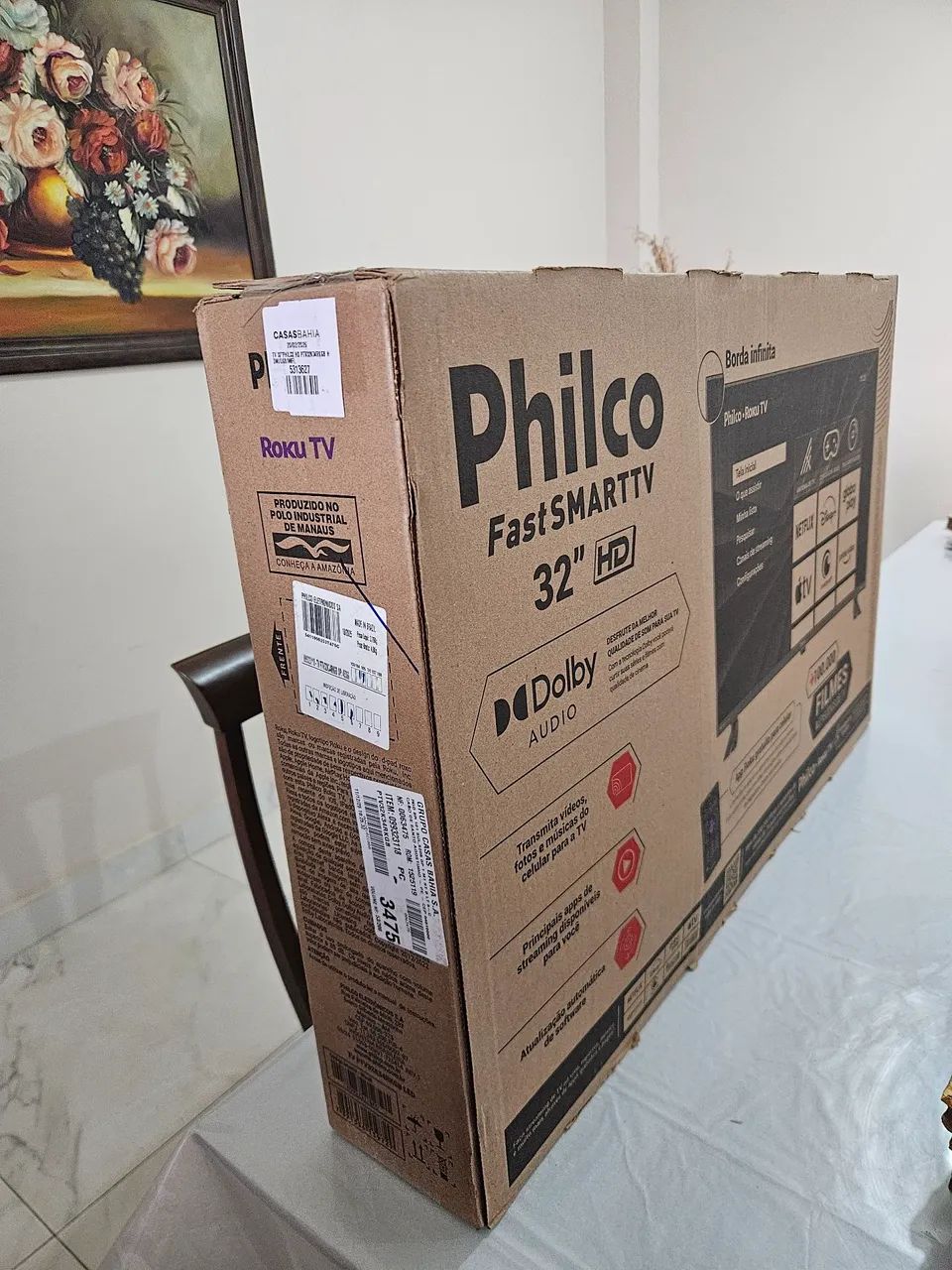Smart TV 32" Philco Roku TV - Nova Lacrada, Wi-Fi e Dolby Audio - Foto 5