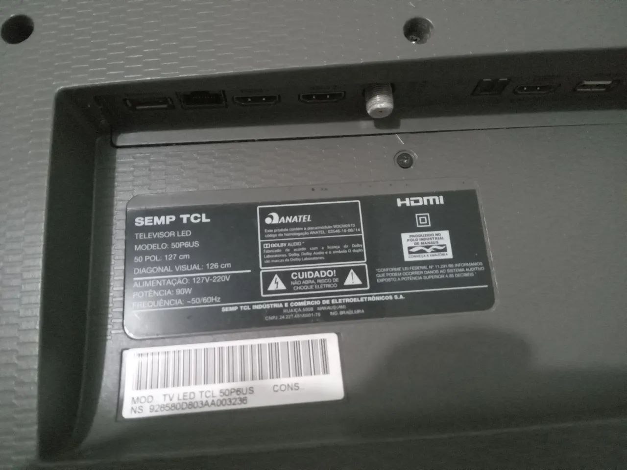 2 TV UMA 55POLEGADAS TCL 1 AOC 32 POLEGADAS - Foto 4