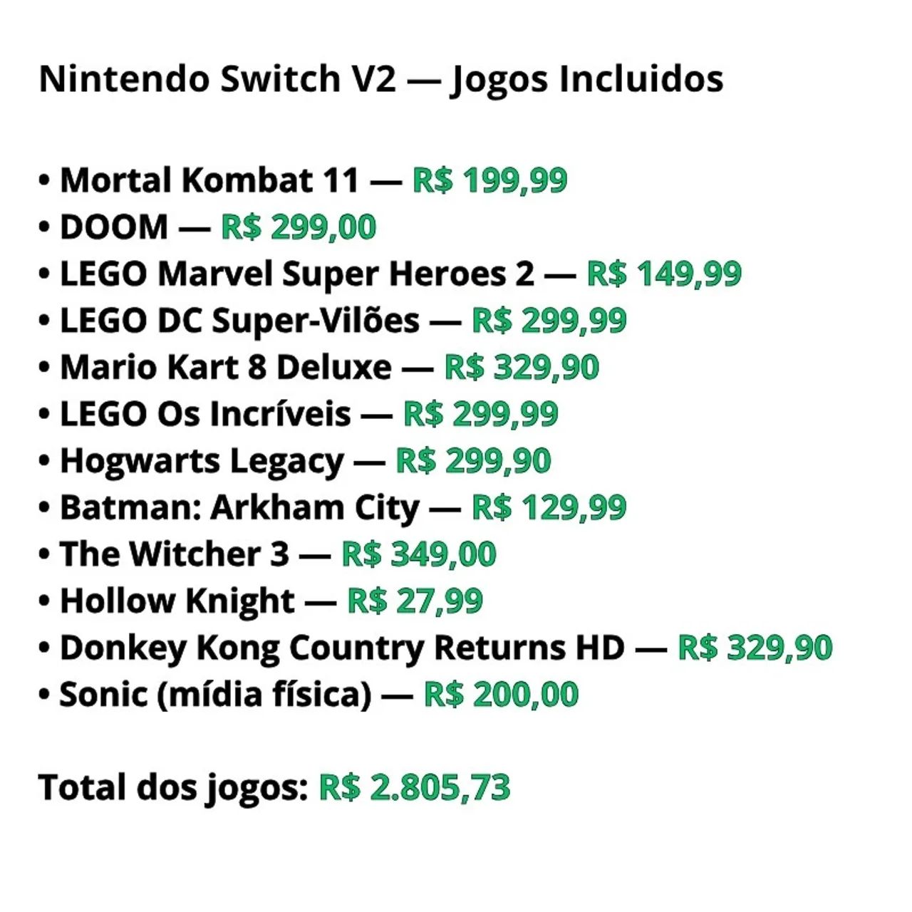 Nintendo Switch V2 (R$2000-dejogos) - Foto 4