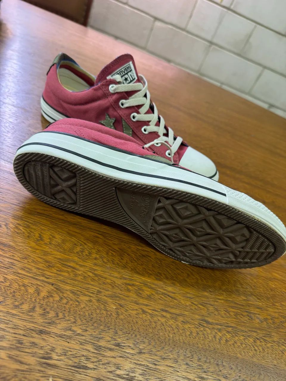 Tênis All Star Converse vinho número 39 - Foto 5