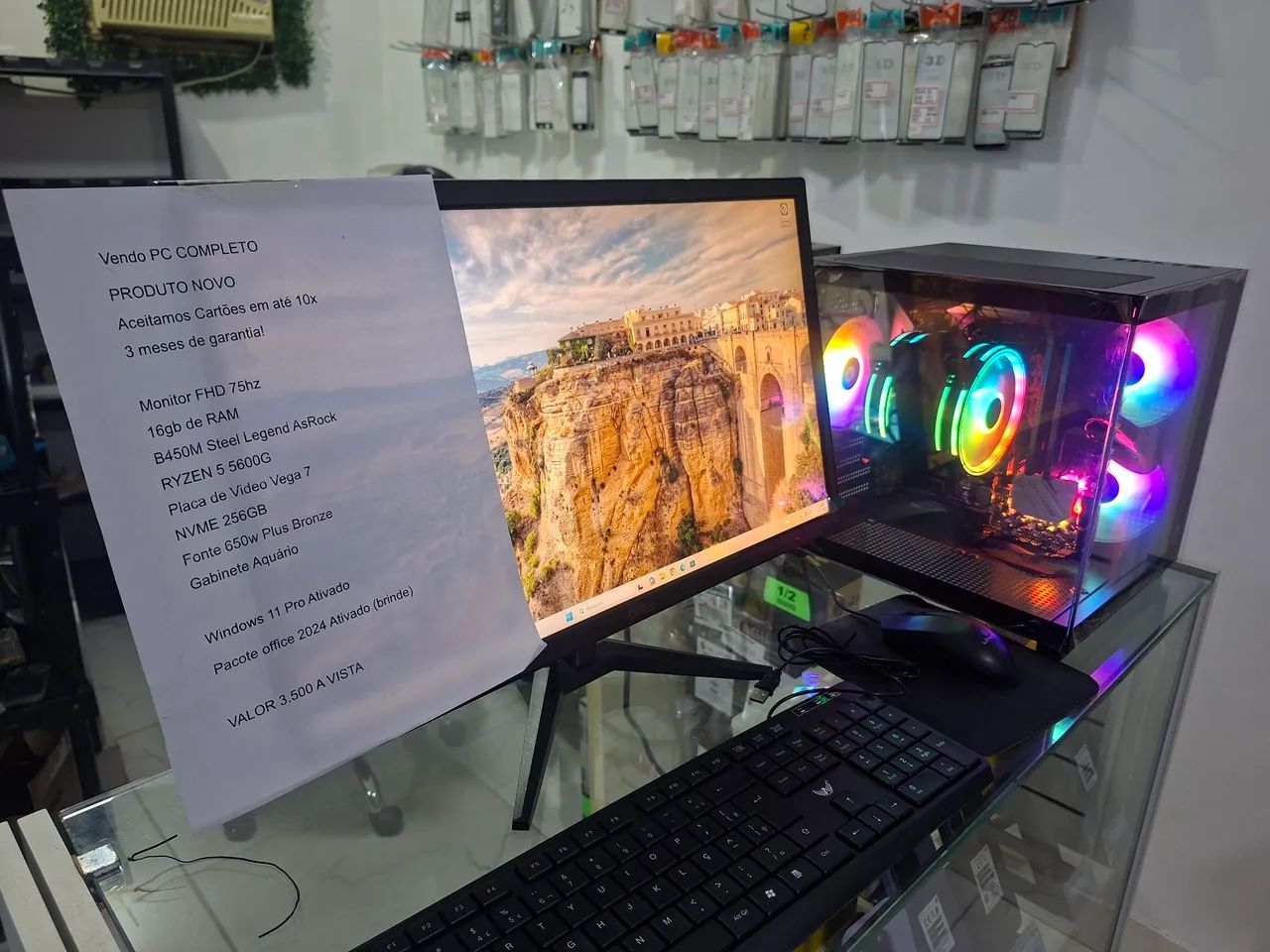 Pc COMPLETO NOVO  - Foto 3