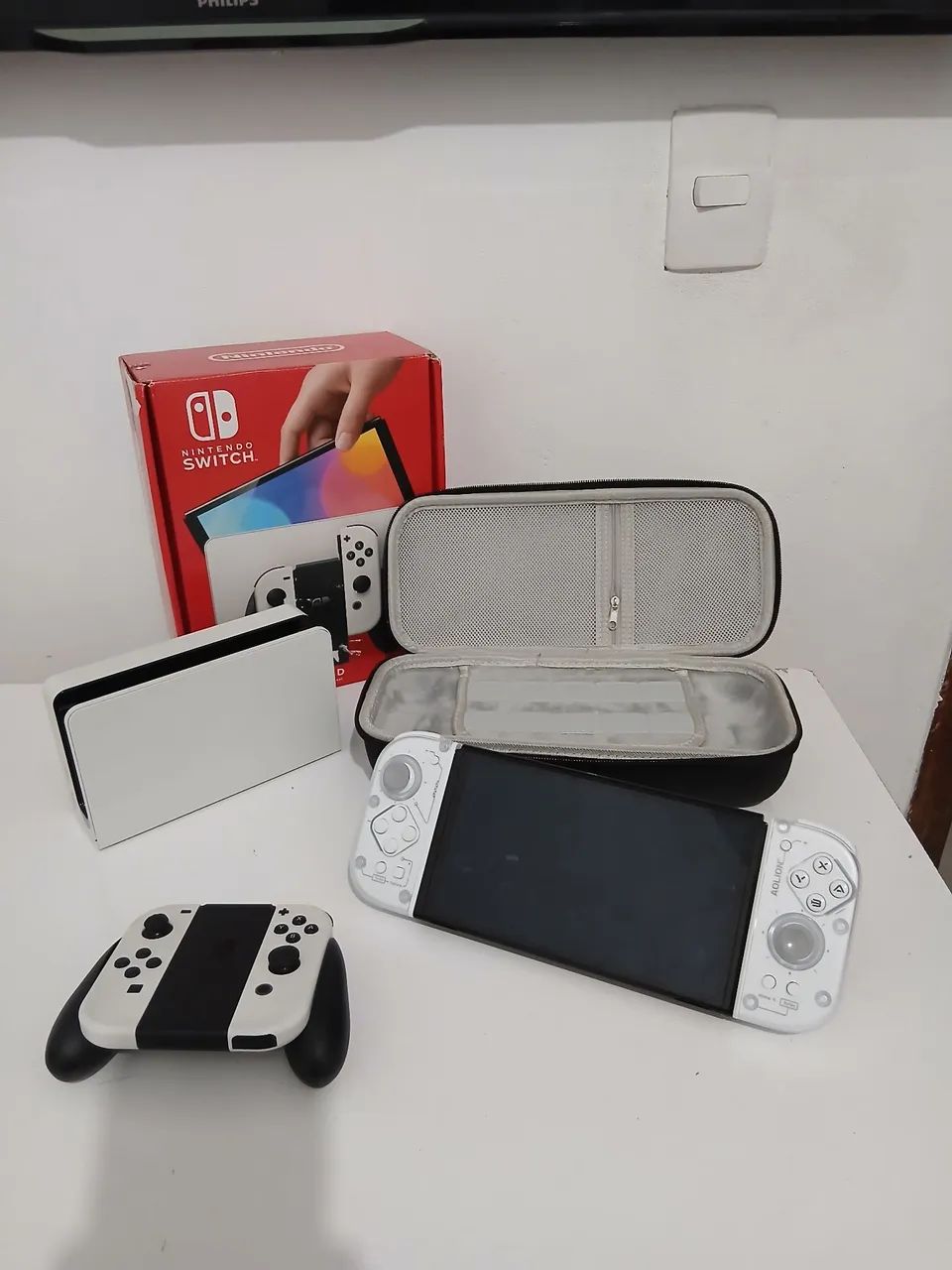 Switch OLED + Controles Ergonômicos + Case - Foto 5