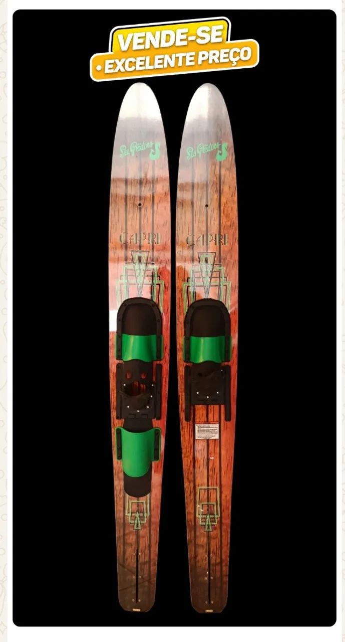Vendo esqui aquático sofisticado importado, marca gildes Capri 67 polegadas estampa amade