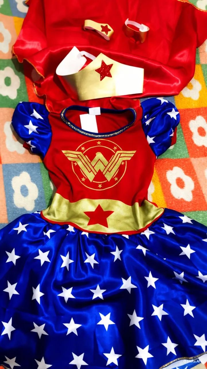 Roupa da mulher maravilhosa 