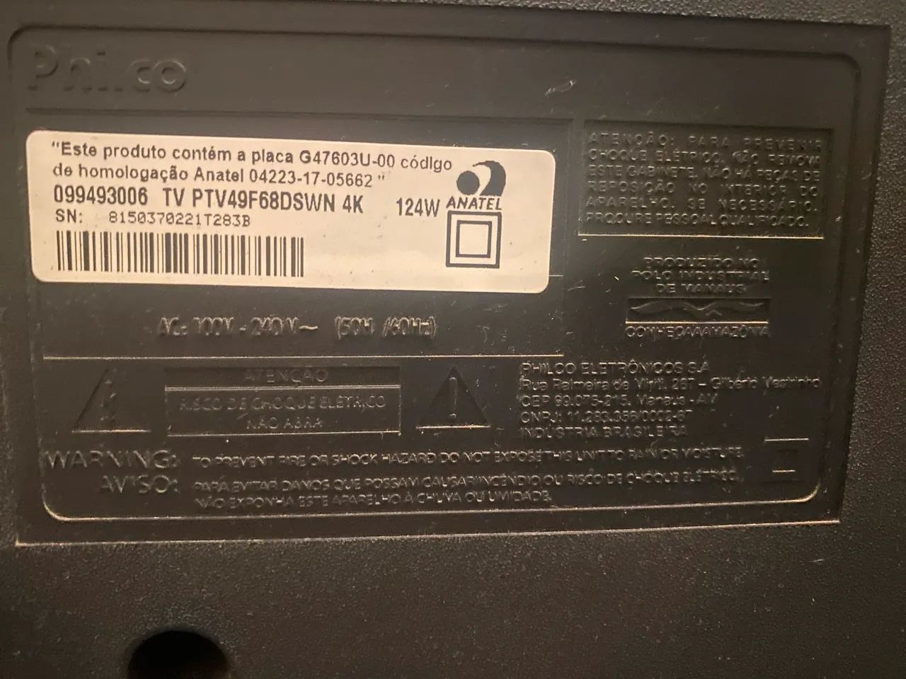 Televisão Philco - PTV49F68DSW - 4k 49 polegadas - Foto 3