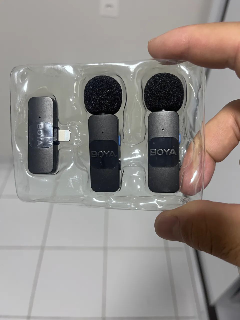 Microfone de lapela Boya para IPhone 65724024437506122