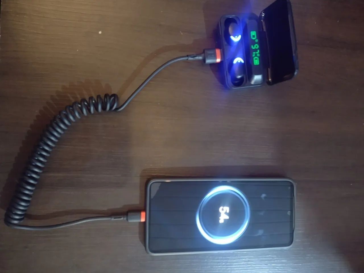 Smartwatch + Fone Bluetooth + Case Power back  - Foto 4