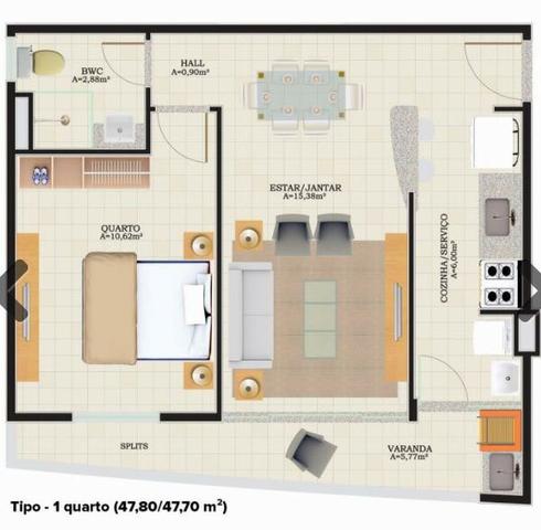 Apartamento de 1 quarto com vista mar na Ponta D'Areia - Foto 6