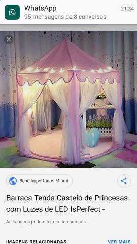 Tenda barraca de princesa