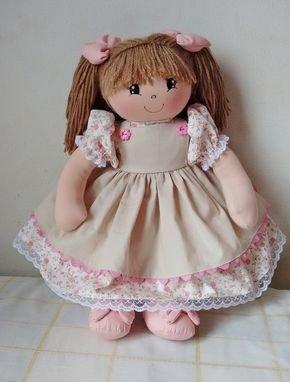 Boneca de pano coleção rosas - Foto 4