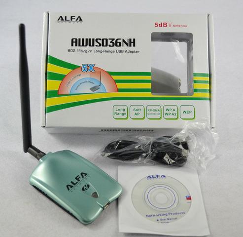 Alfa AWUS036NH Adaptador Wireless