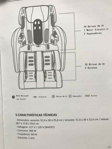 Poltrona massagem motorizada super confortável!! - Foto 4