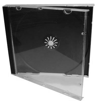 Box Cd e Dvd acrilico Capinha fundo preto e transparente - Foto 5