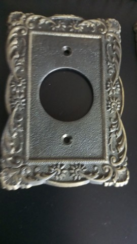 espelho para tomada em bronze antigo - Foto 4