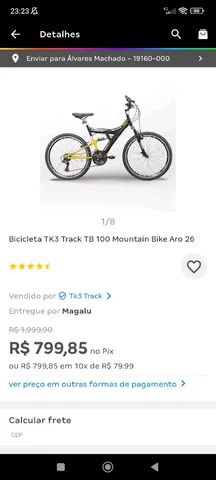 Bicicleta TK3 Track TB 100 Mountain Bike Aro 26 - TK3 Track