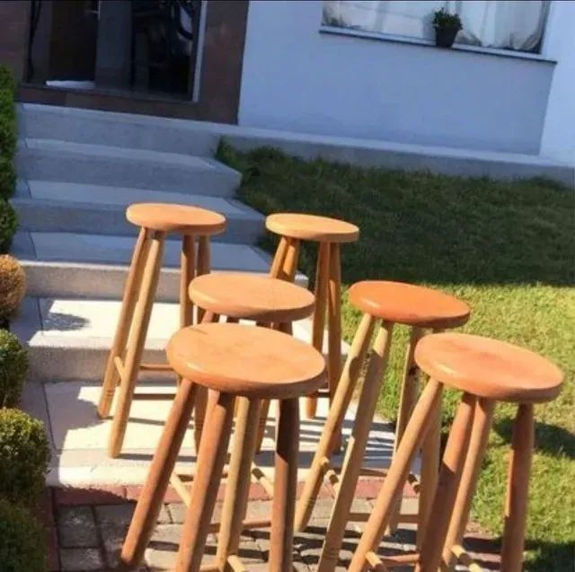 Banqueta 70cm em carvalho - sem encosto - Foto 3