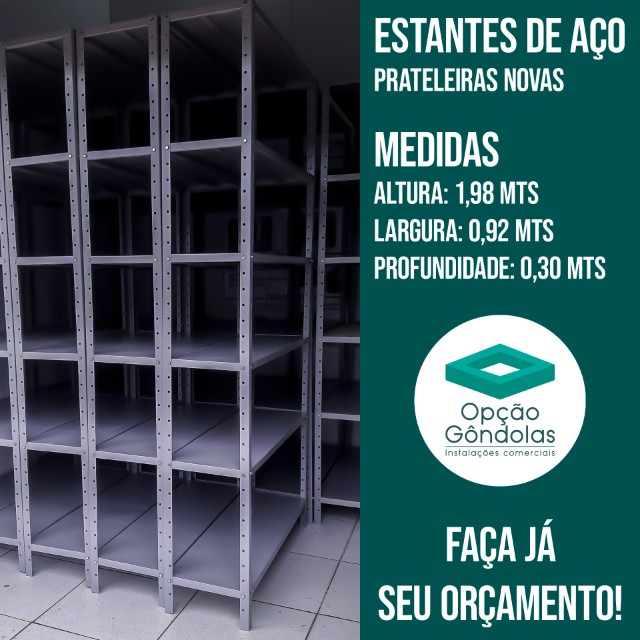 Linha Estantes de Aço | Instalação Completa