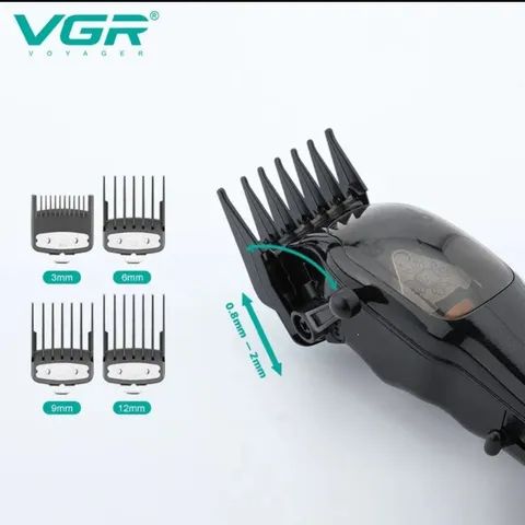 Vgr Máquina De Cortar Cabelo Profissional Prm 9000 V-653 - Foto 4