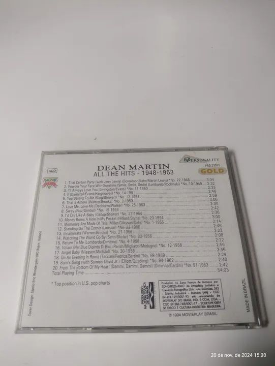 CD Dean Martin - All the Hits 1948-1963 - Foto 2