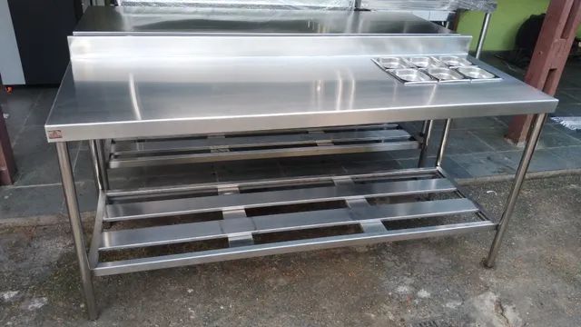 Mesas inox para hamburgueria/ fabricamos sob medida  - Foto 6