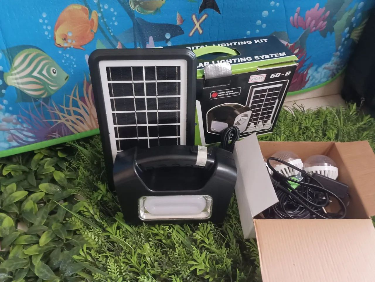 Kit de lâmpada solar de emergência USB Camping + 3 lâmpadas cor