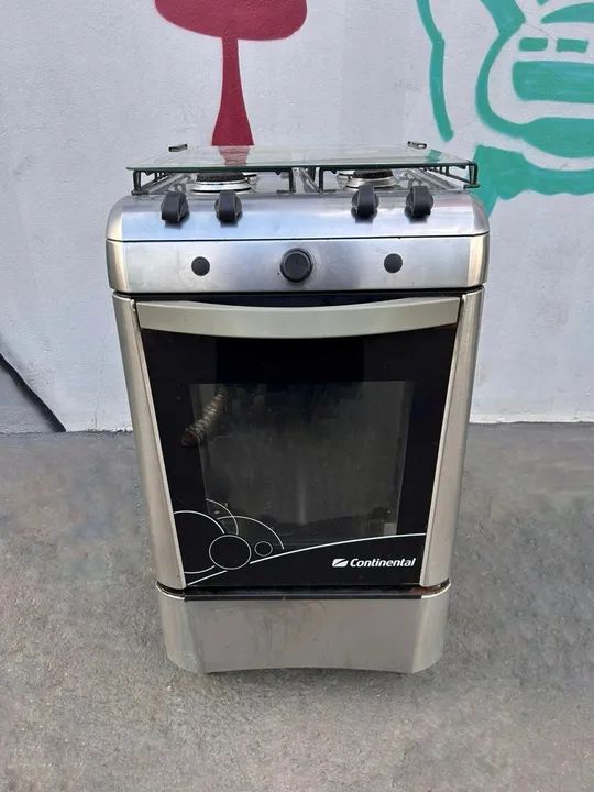 Fogão Continental 04 Bocas Inox 