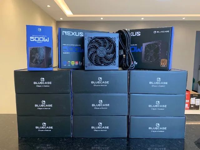 Fonte Real 500W 80 Plus Bronze PFC Ativo, Automática.