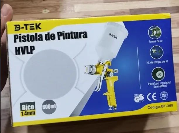 Pistola De Pintura Profissional 600ml BT-368 com Bico 1.4mm - Foto 4