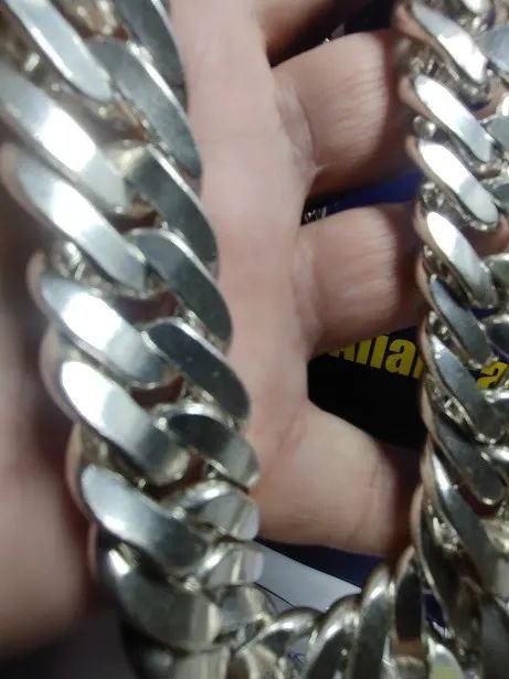 Cordão Grosso de Prata 388 Gramas 20 mm 65 Cm