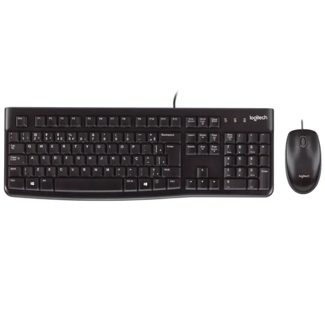 Teclado + mouse c/ fio Logitech MK120