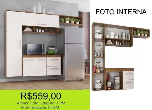 Armário de cozinha a pronta entrega  - Foto 2