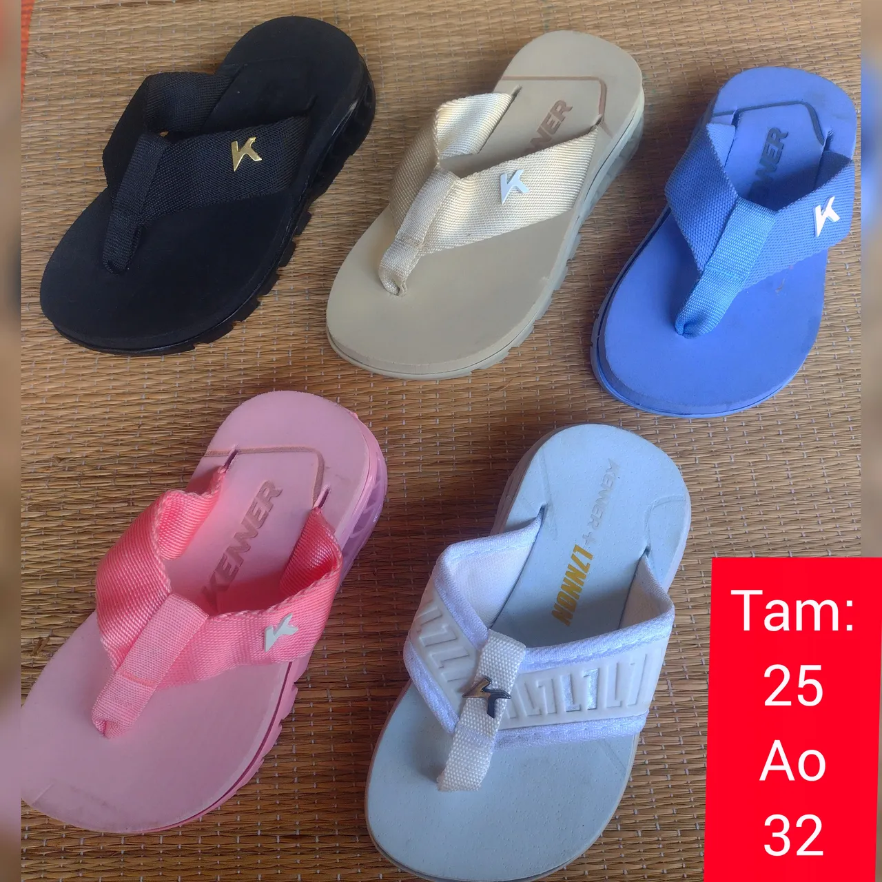 Chinelos Kenner - infantil e adulto
