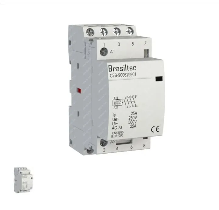 Kit C/ 8 unidades:Contator Modular Brasiltec