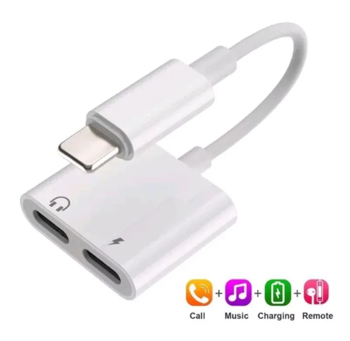 Adaptador para  Iphone Lightning 2 Em 1, Com Função De Chamada, carregamento e Aúdio. - Foto 4