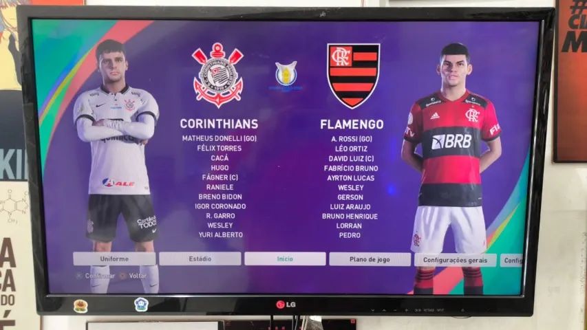 Atualização Pes 2024 para PS4 - Times Brasileiros - Foto 3