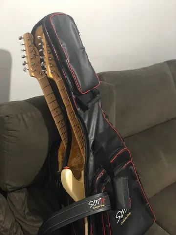 Bag semi case Soth Super Luxo 2 guitarras - Foto 2